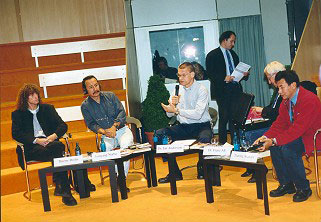 Buchmesse Frankfurt am Main: Thierry Dodin, Jamyang Norbu, Dr. Jan Andersson, Dr. Franz Alt, Tsering Shakya