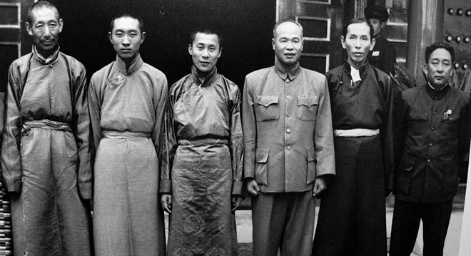 Kyabje Dorje Chang, Panchen Rinpoche, Dalai Lama, Fang Ming, Ngapö, Tethong, 1954