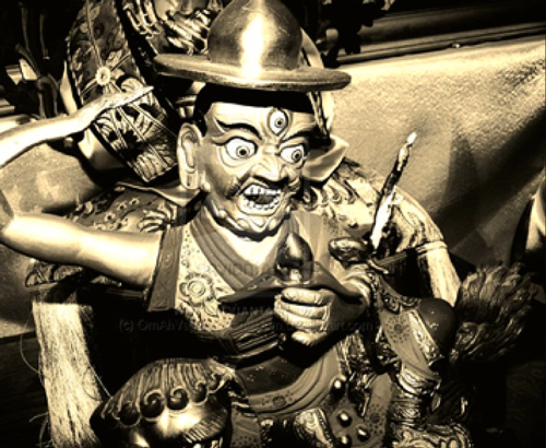 traditionelle Statue von Dorje Shugden