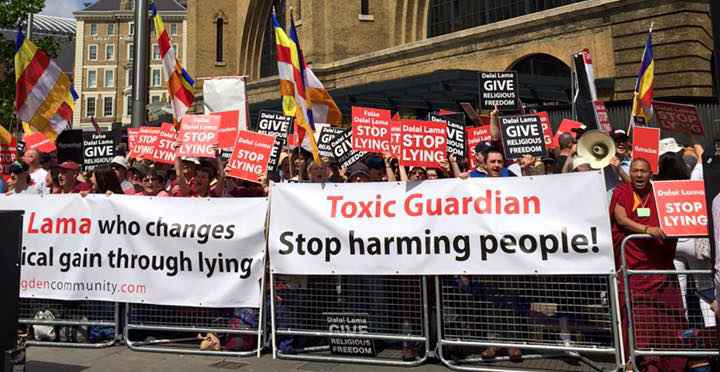 Dalai Lama Proteste, The Guardian