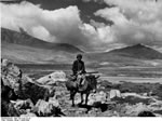 Bundesarchiv Bild 135-S-02-23-10, Tibetexpedition, Landschaftsaufnahme mit Reiter